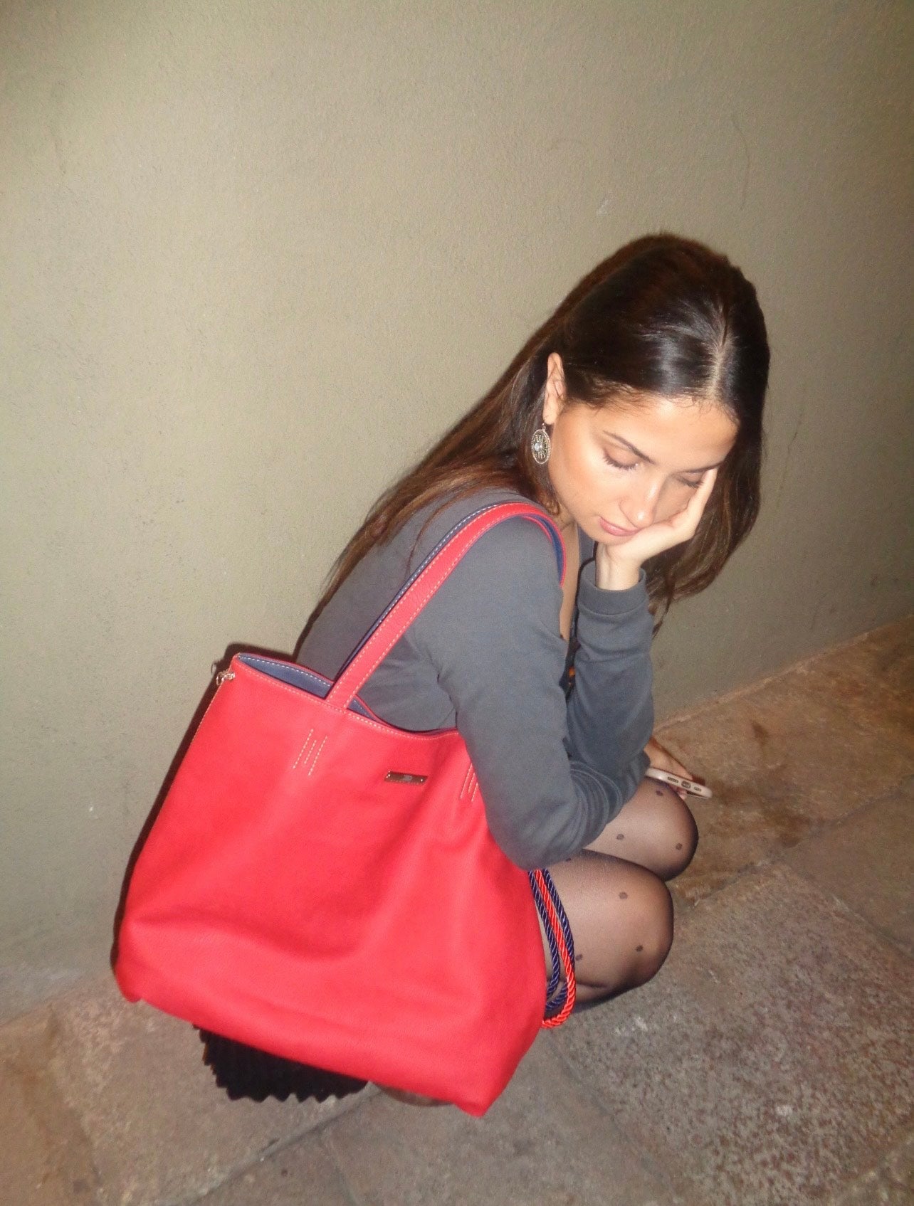 Reversible (Red/Blue) - tote bag