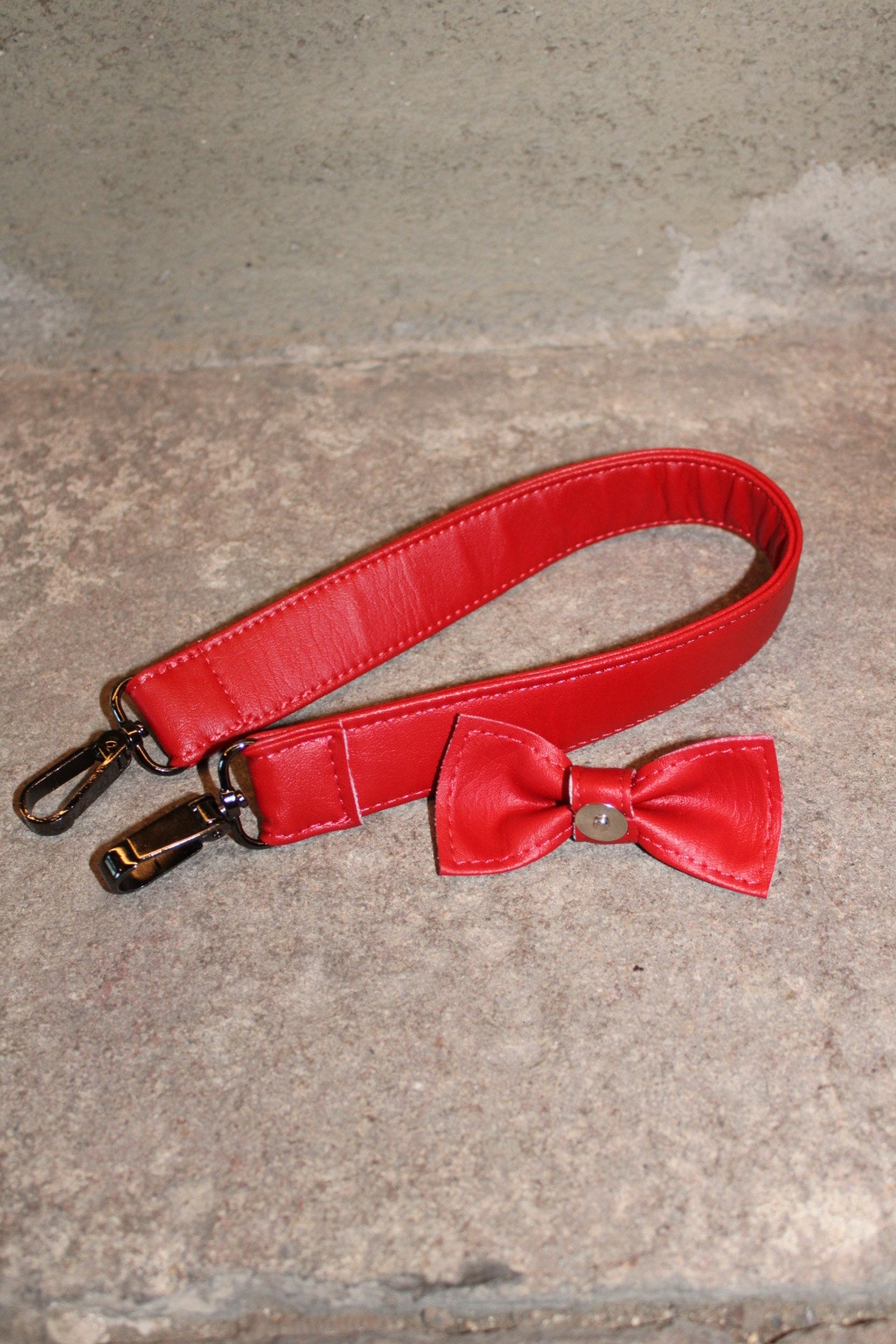 RED bow + strap