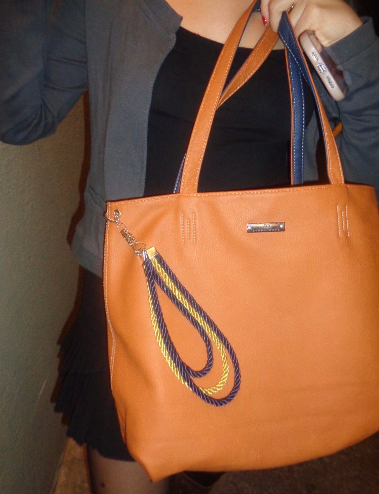 Reversible (Orange/Blue) - tote bag