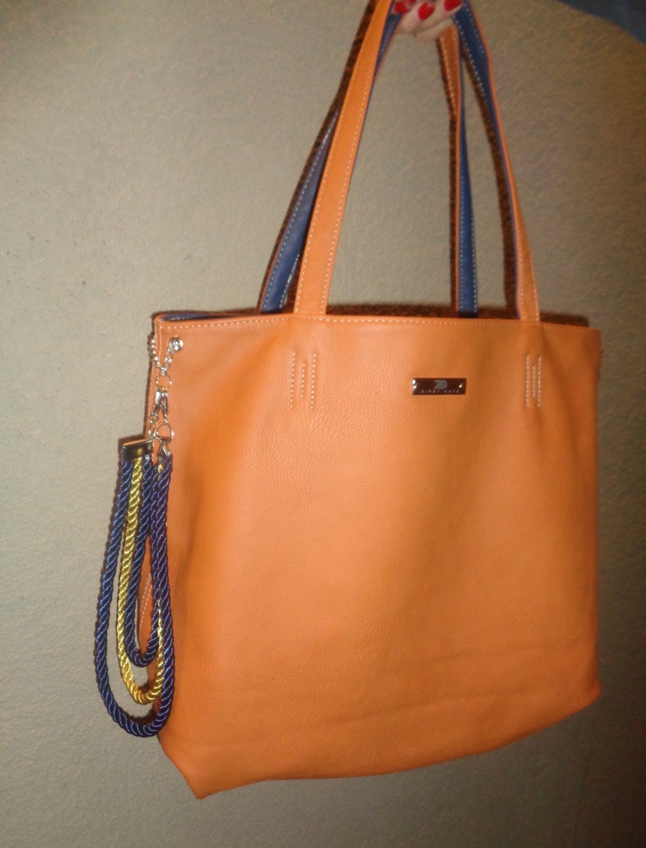 Reversible (Orange/Blue) - tote bag