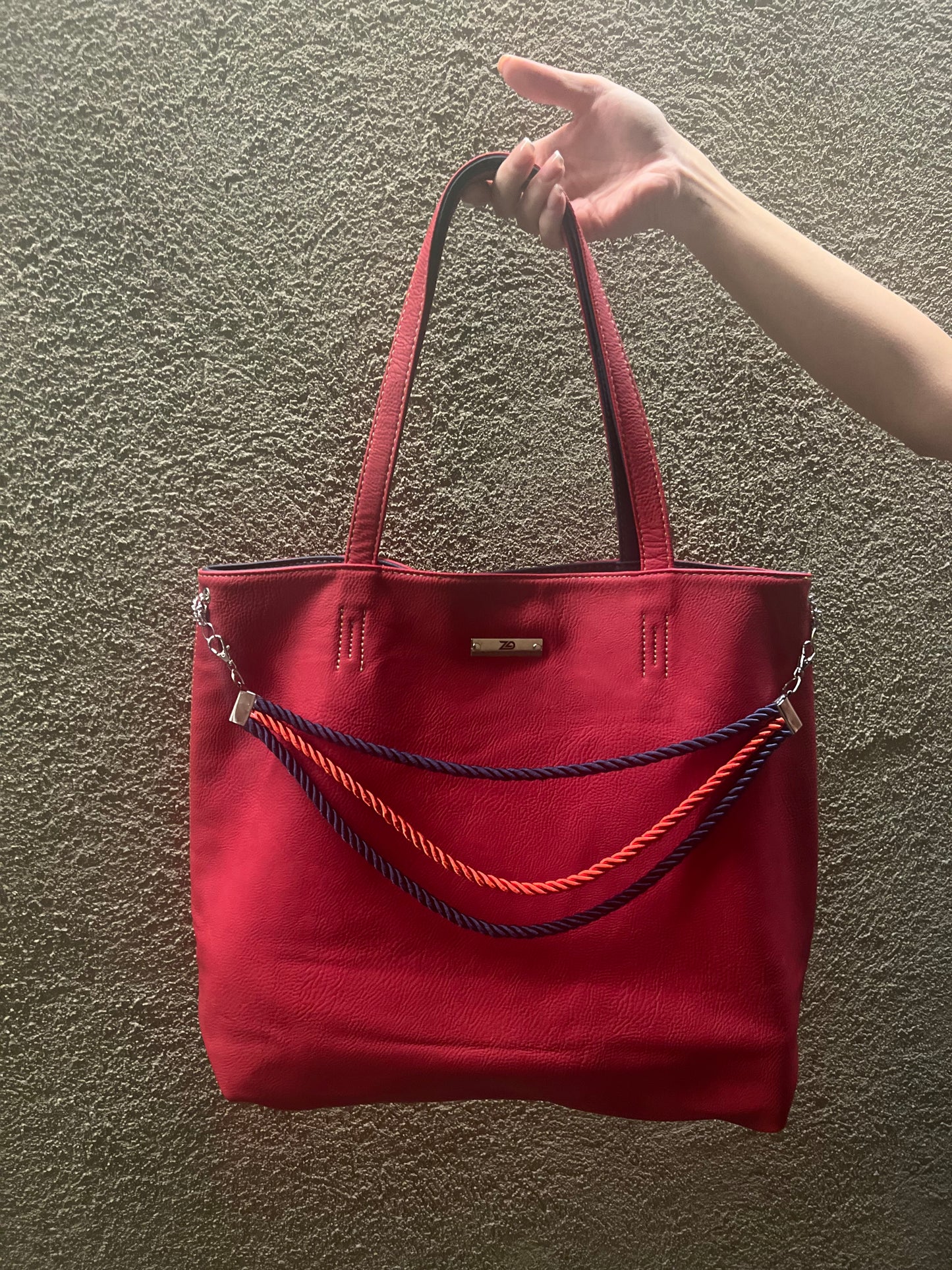 Reversible (Red/Blue) - tote bag