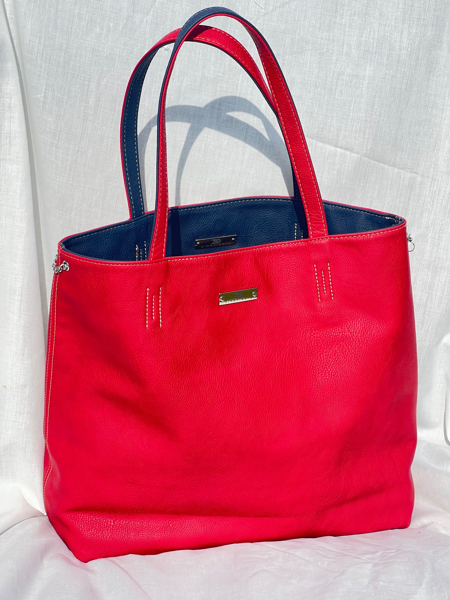 Reversible (Red/Blue) - tote bag