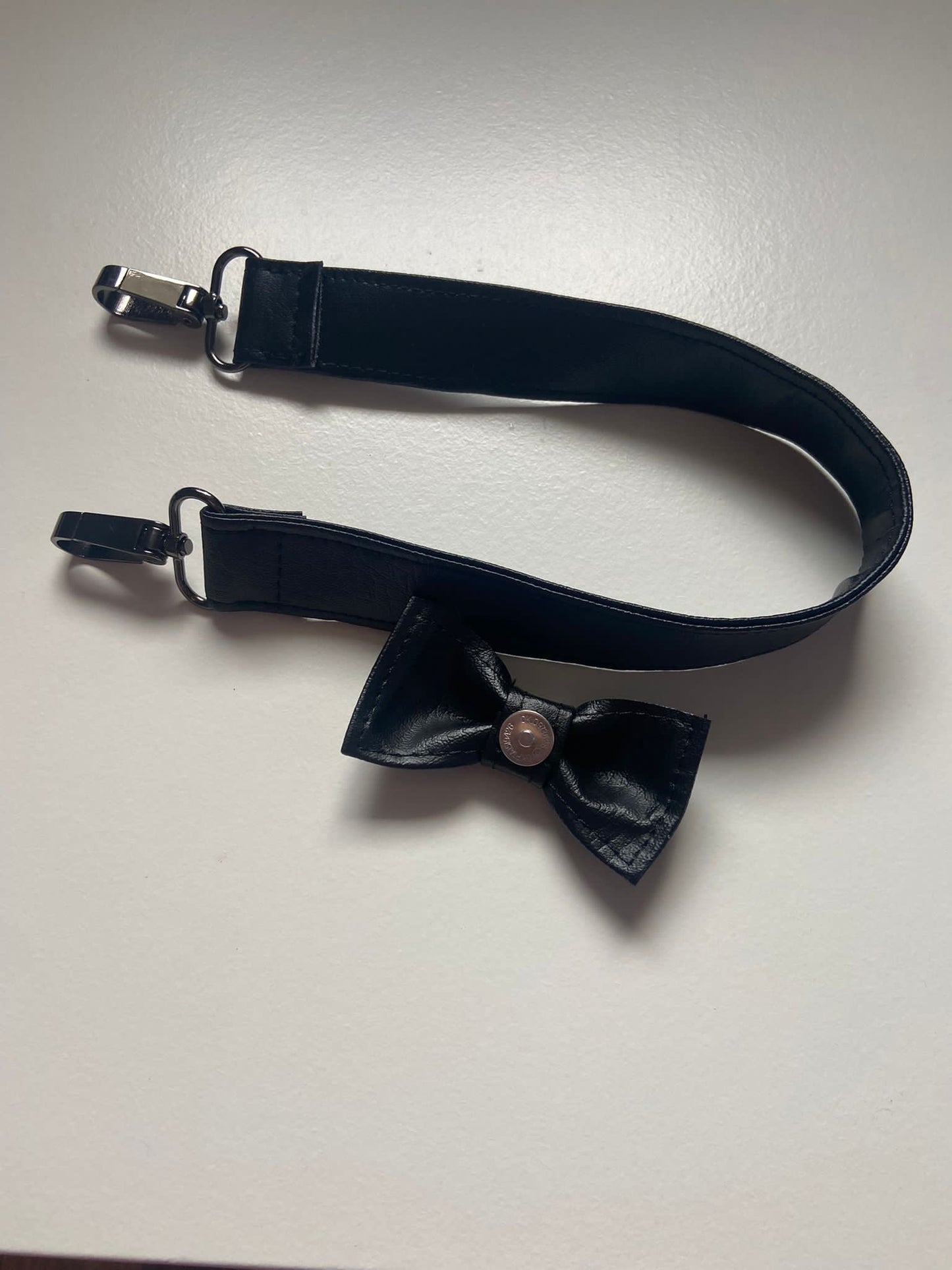 BLACK bow + strap